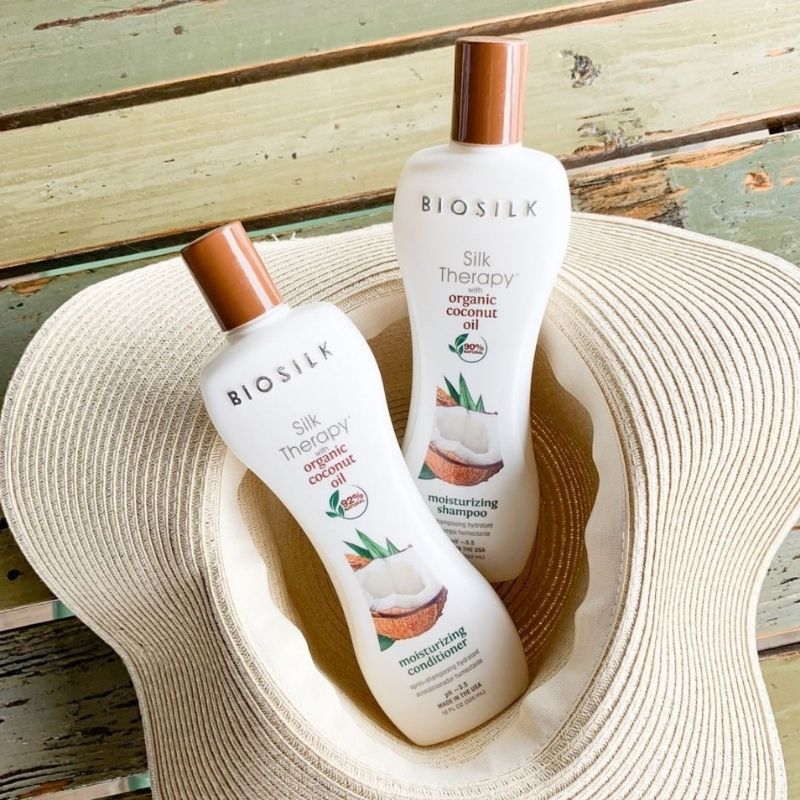 BioSilk Silk Therapy mit Kokosnussöl Feuchtigkeitsspülung 2