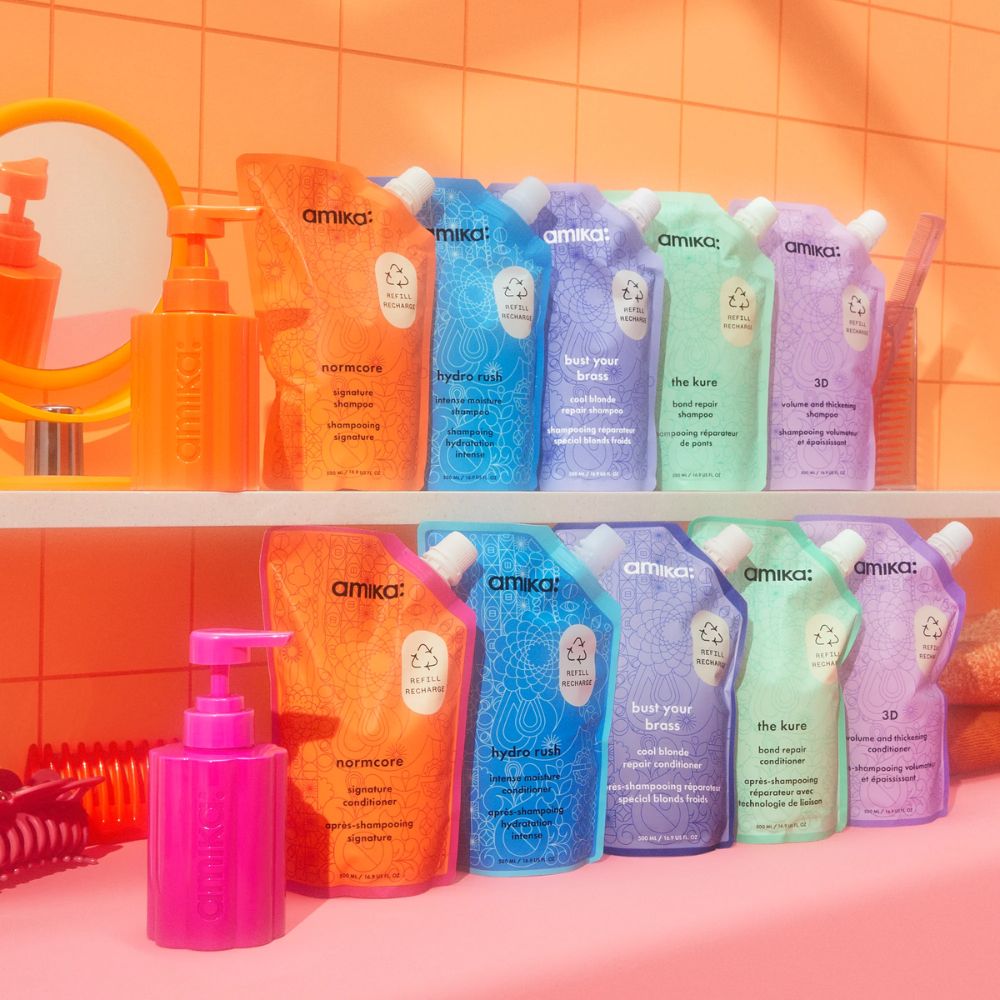 amika tritan nachfüllbare flasche conditioner 